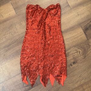 Roma Red Sequin Fairy Dress.